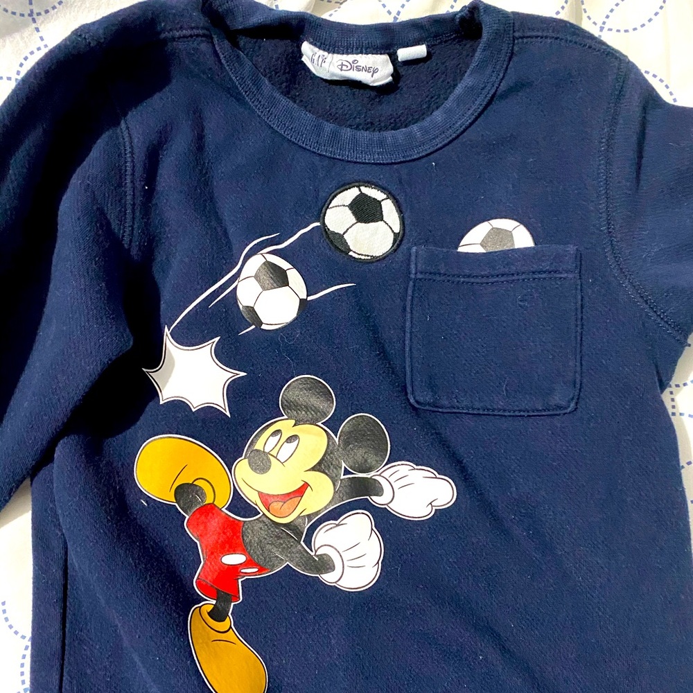 Gap Disney Mickey Soccer Sweatshirt